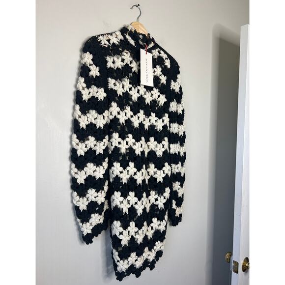 NWT Alix of Bohemia Romy Cotton Crochet Mini Dress Blue Mariner Size: Medium - Picture 4 of 9